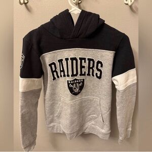 Raiders Black and Gray Sweater. Youth size XL.